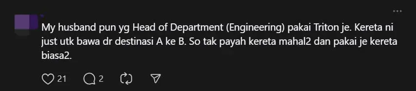 M'sian Engineer With RM3.5K Salary Regrets Buying Honda Car Due To Pressure From Family netizen comment 1
