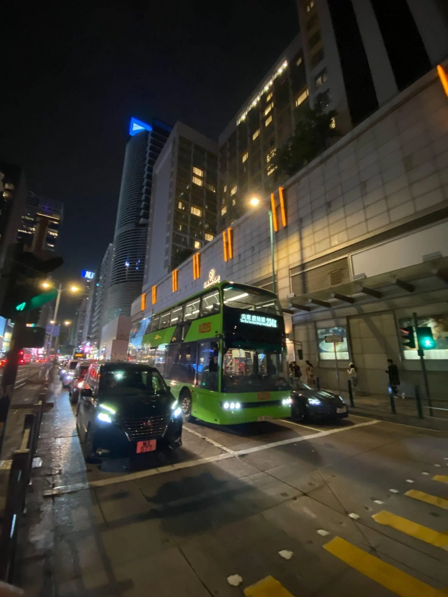 Hong Kong street at night