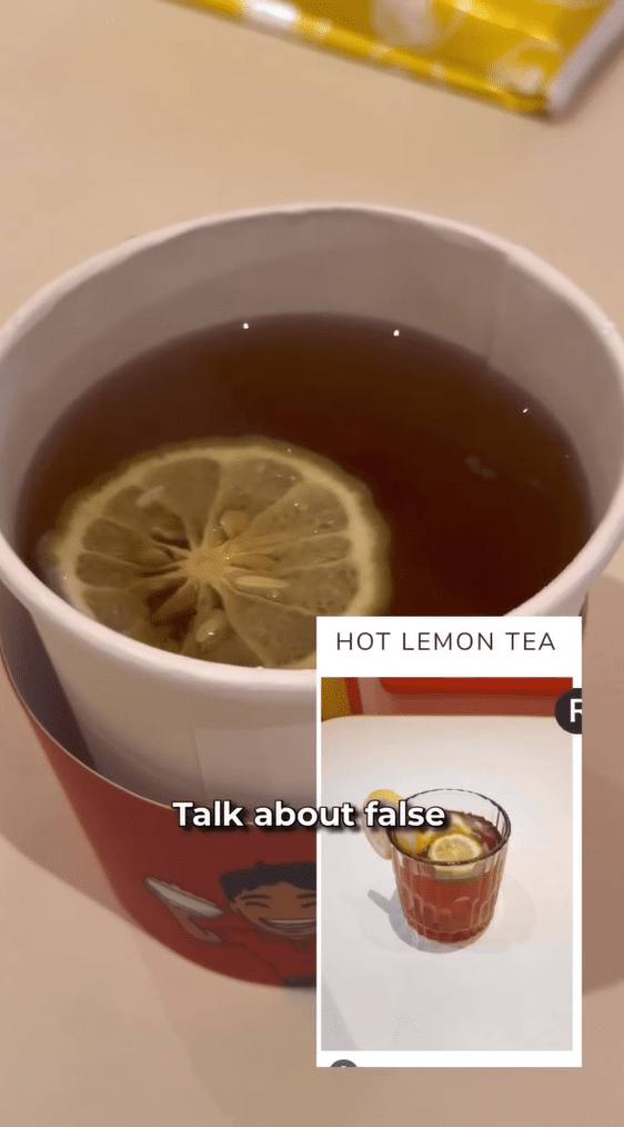 Hot lemon tea