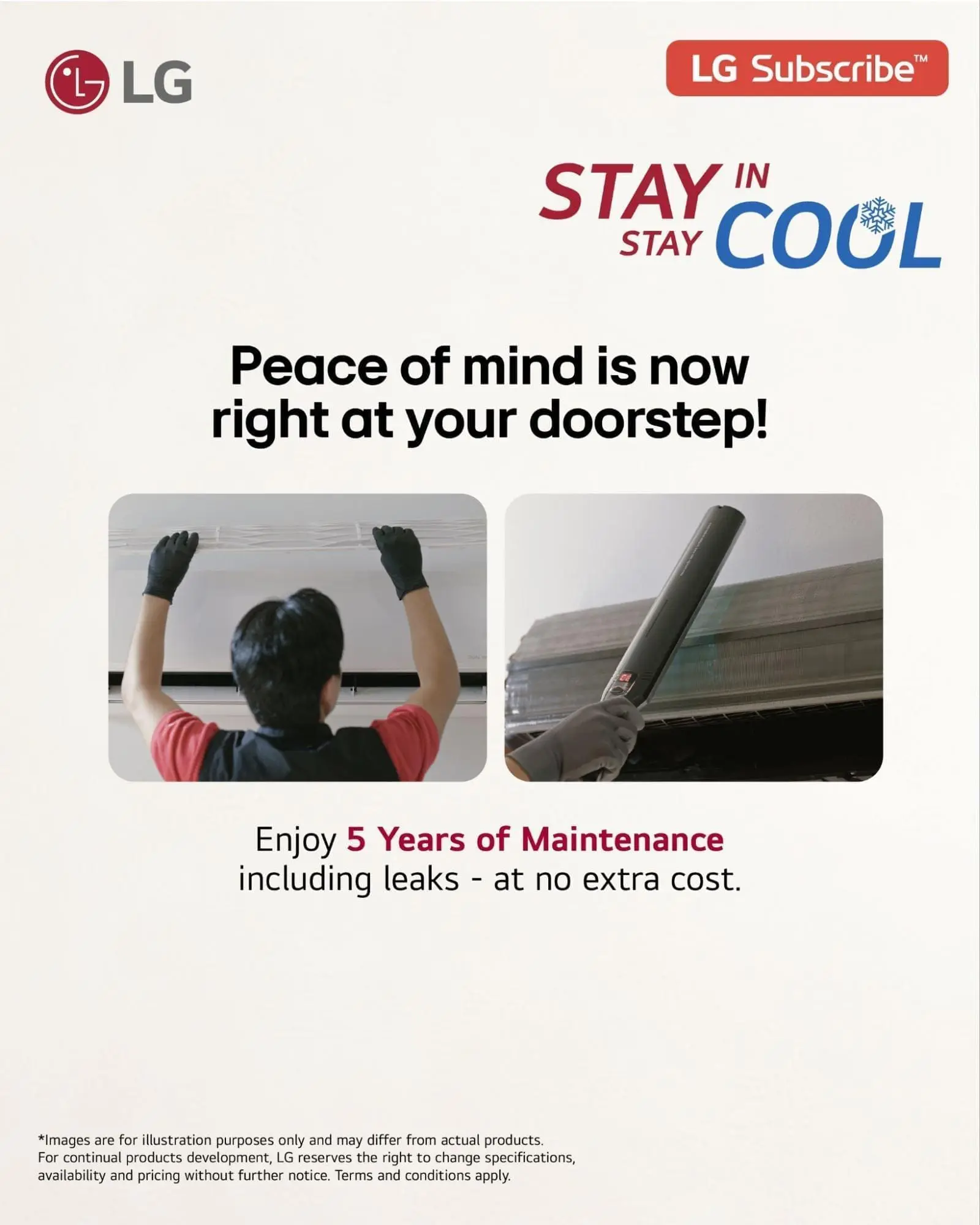 Hot Weather? No Worries. LG Subscribe™ Has The Perfect Cooling Solution For You