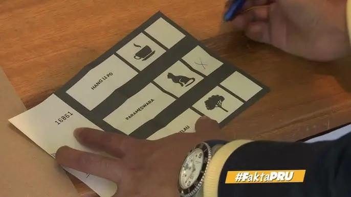 marking a ballot paper