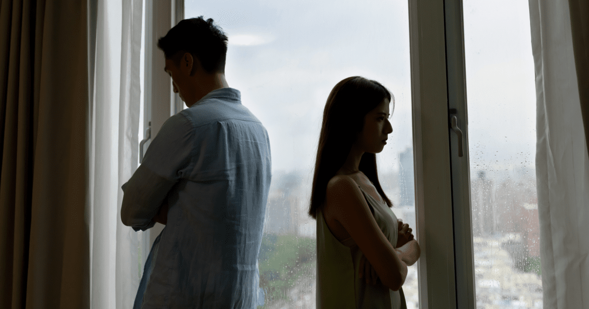 husband and wife after arguments