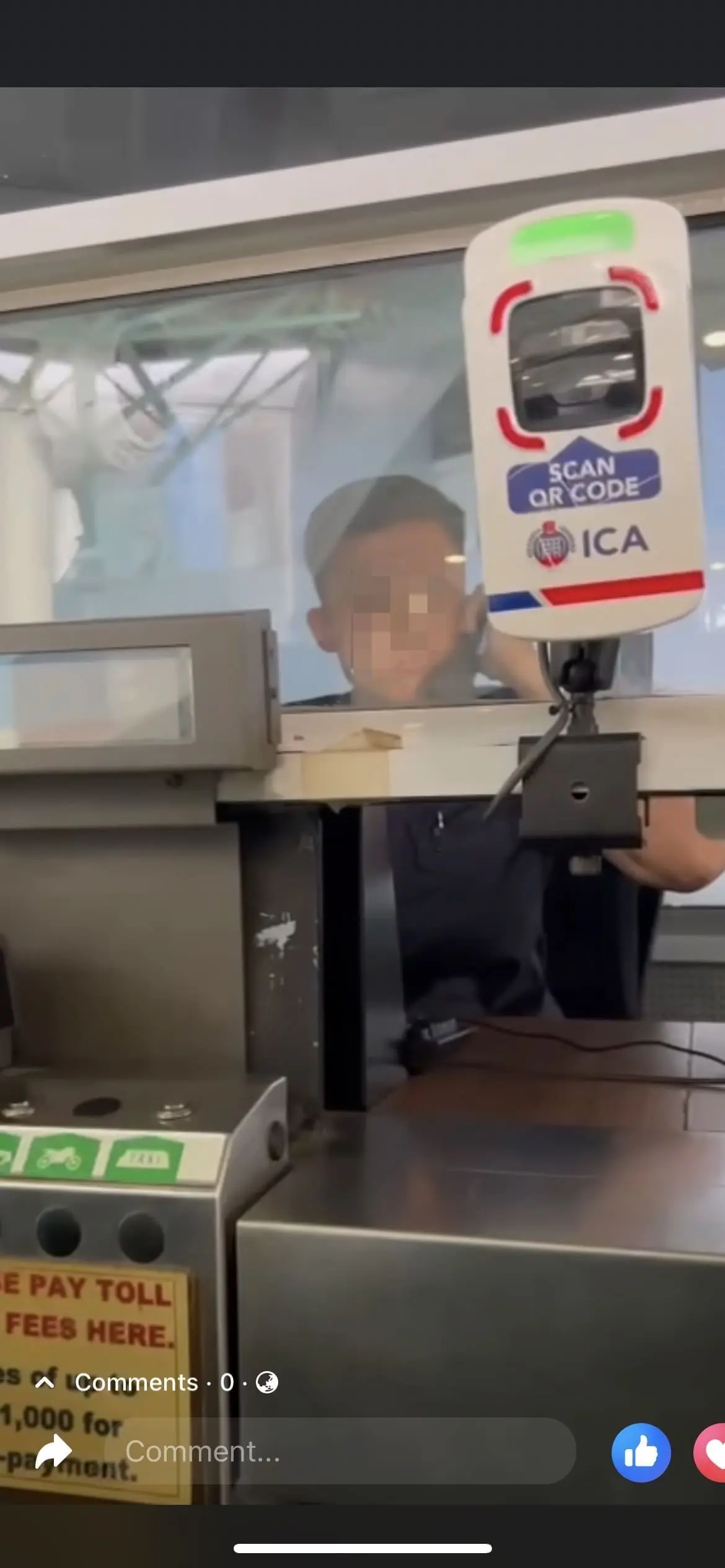 ICA officer calling his supervisors