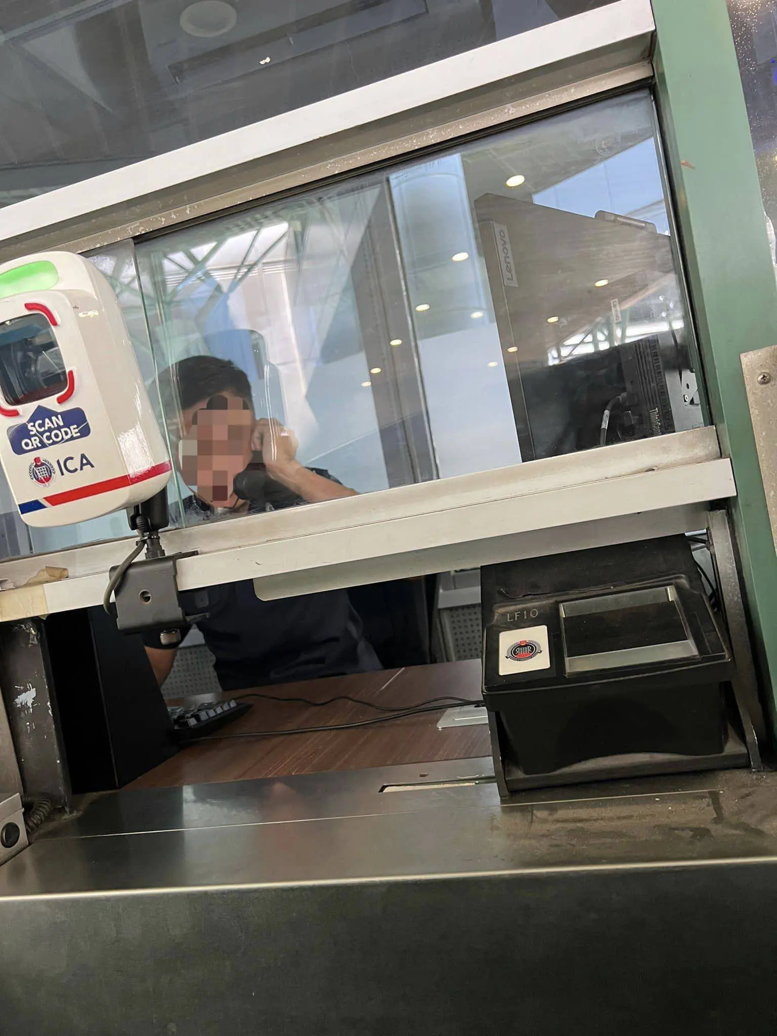 ICA officer photographed