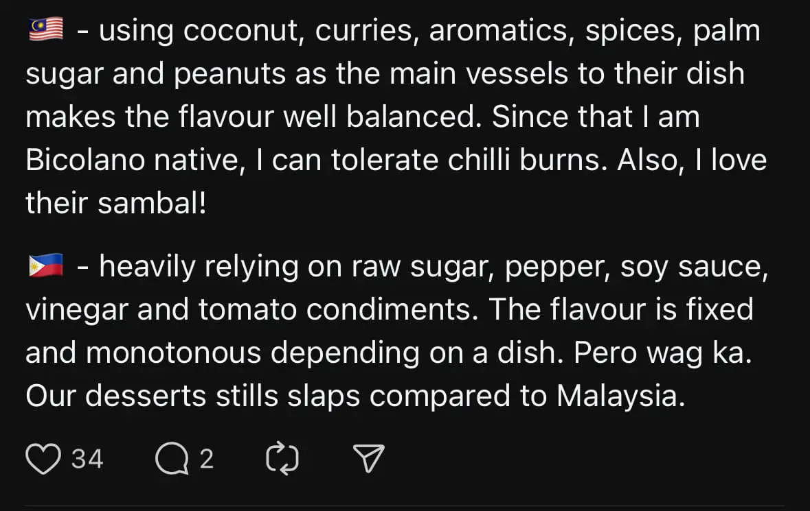 ‘I’ll Fly For It’ - Filipino Man Says M’sian Food Beats Filipino Dishes comment