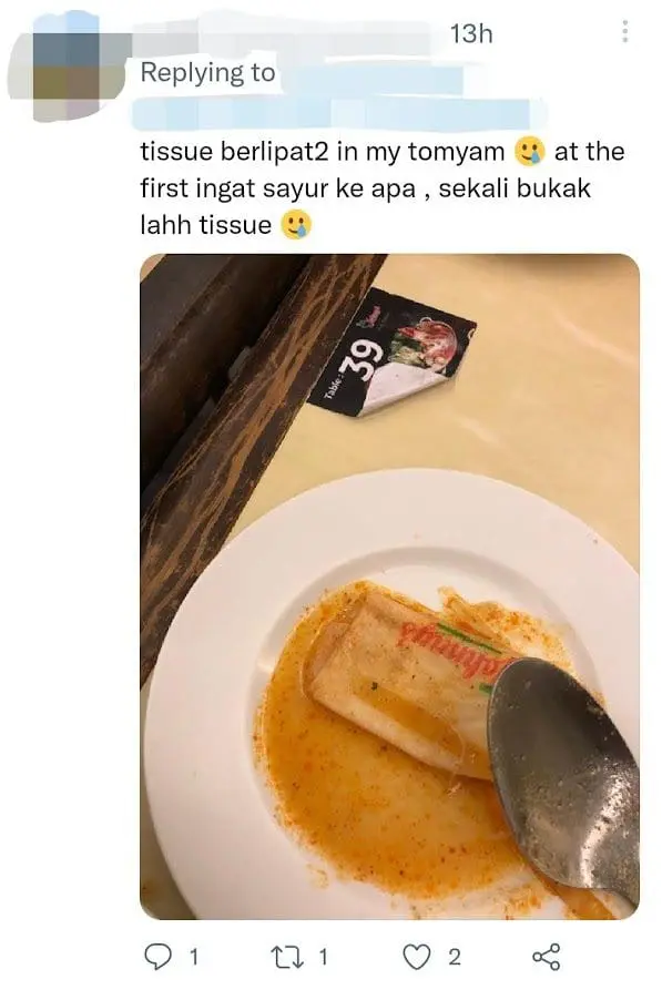 M'sian Woman Horrified To Find Used Bandage Inside Her Char Koay Teow