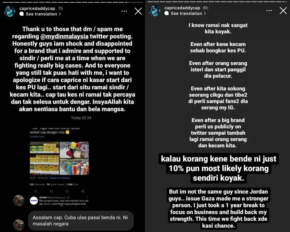 "Bring It On" — Mydin Ready For RM30mil Lawsuit By Local Rapper Caprice For Humiliating Him On Twitter