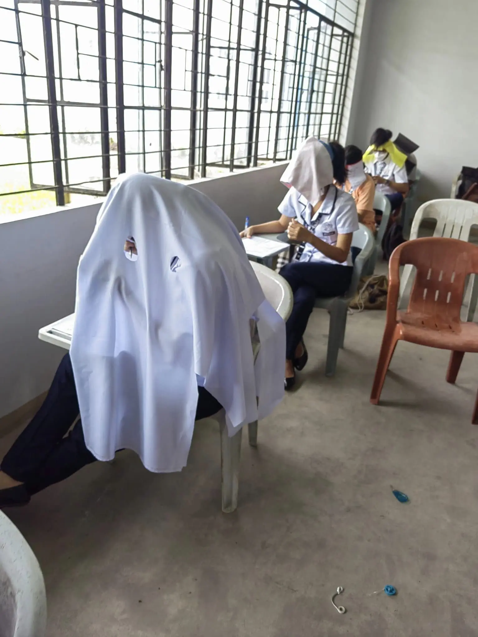 'anti-cheating' hats
