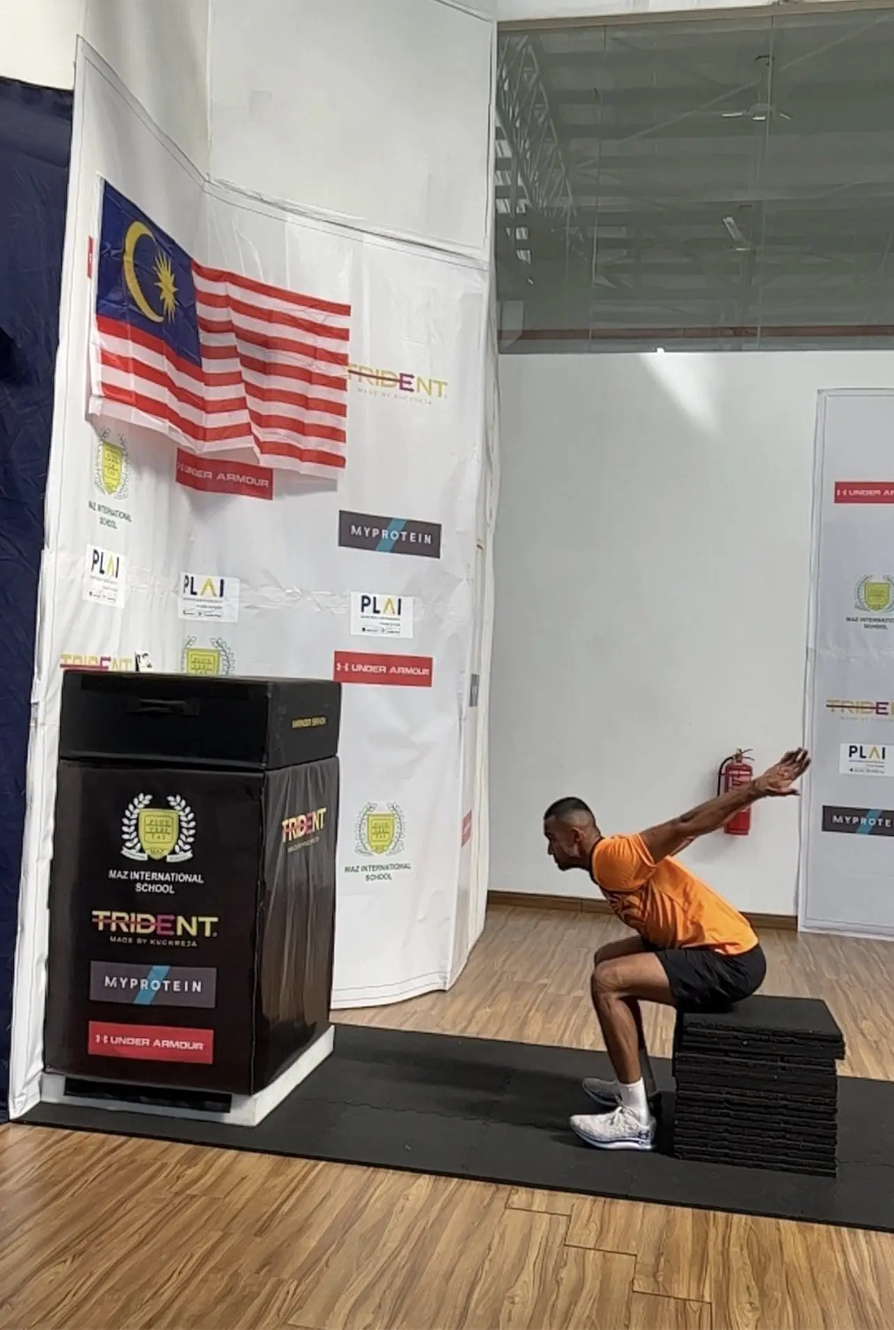 M'sian Athlete Beats His 2nd Guinness World Record With Highest Seated Box Jump