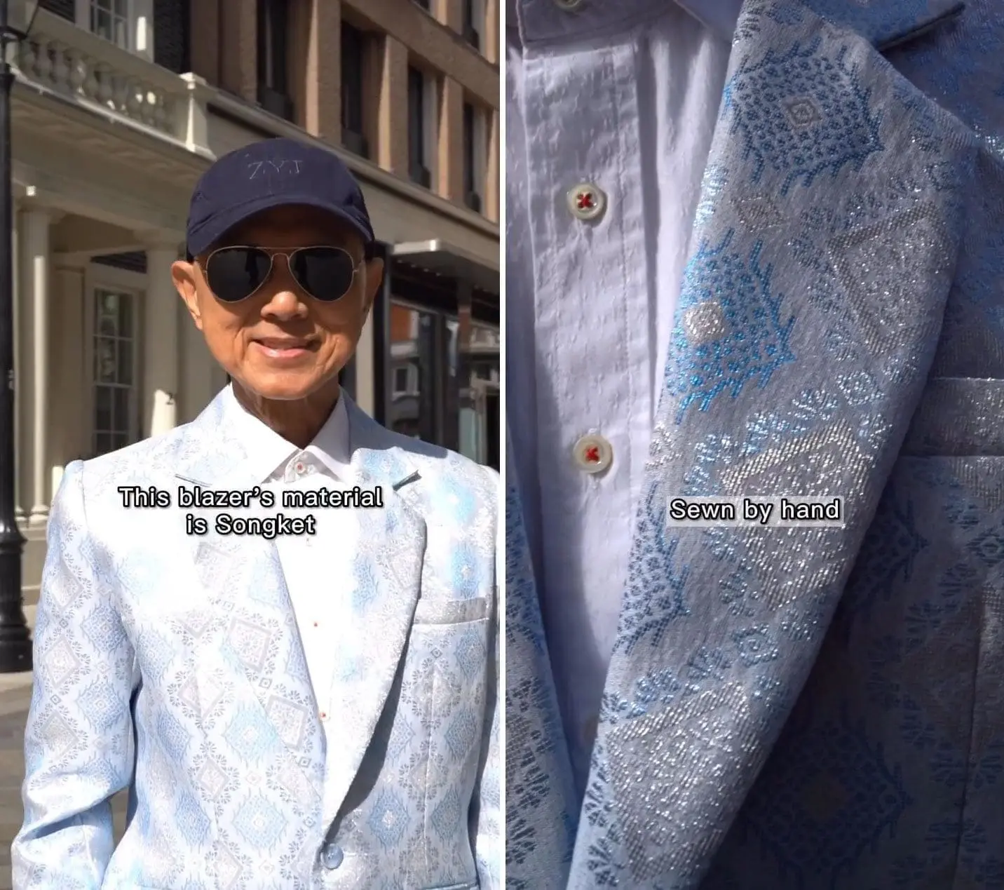Jimmy Choo's songket suit