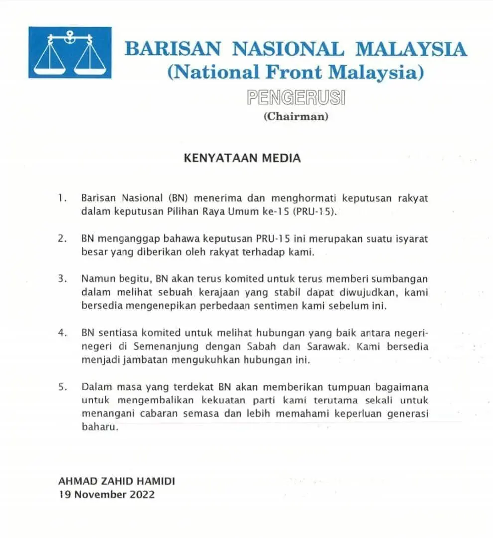 BN statement