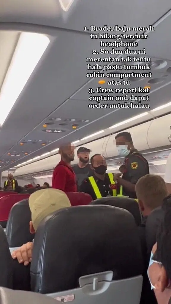 MMA fighters argue with security