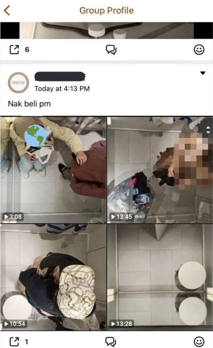 Women changing in H&M fitting rooms