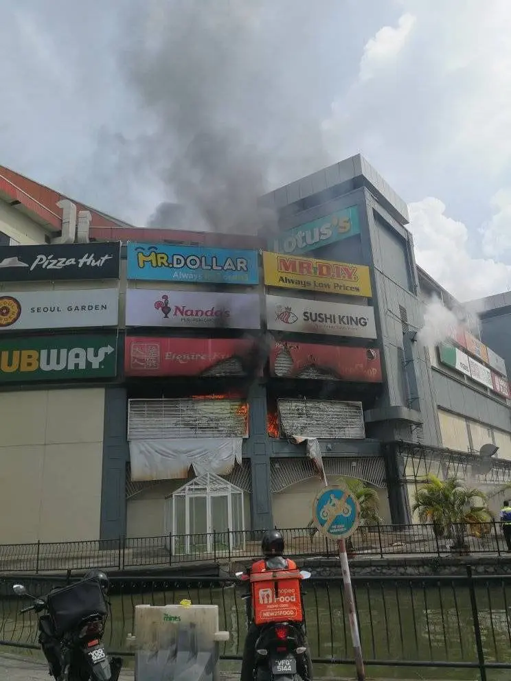 Fire Burns Down Shoe Shop At The Mines Shopping Mall