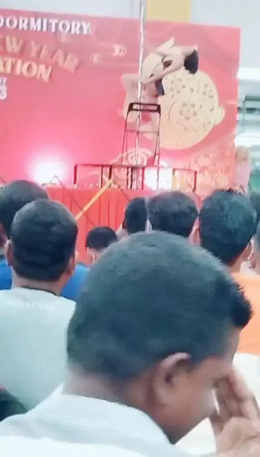 Dorm worker embarrassed by pole dance performance