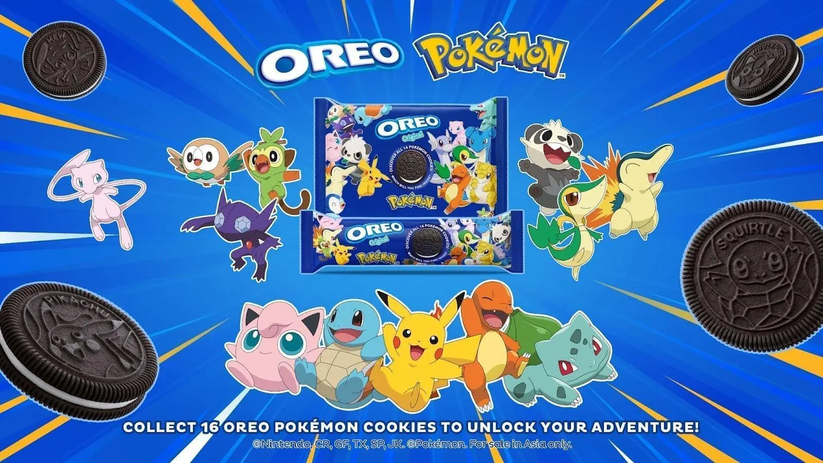 OREO Pokémon collection launch poster