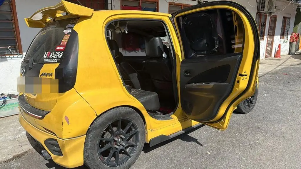 M’sian Man’s Myvi Left With Giant Hole On Roof Due To Explosives