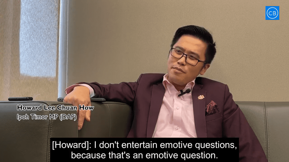 Ipoh Timur MP Howard Lee's interview with Boo Su-Lyn