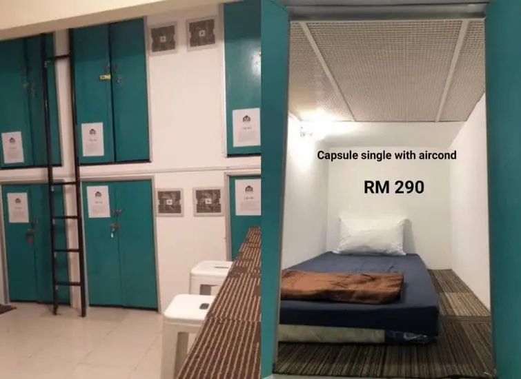 RM290 capsule rooms in Cyberjaya