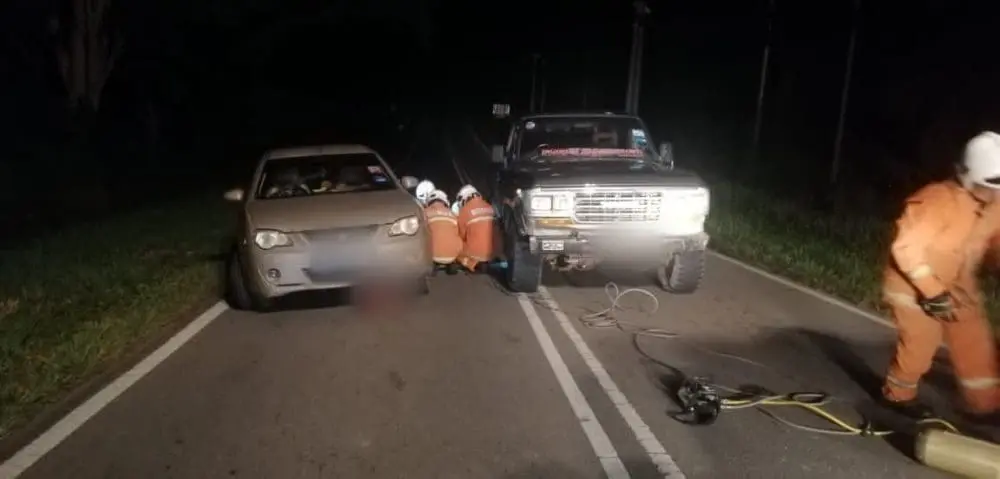 M'sian Driver Finds It Hard To Drive Up Slope, Shocked To Discover Body Underneath His Car