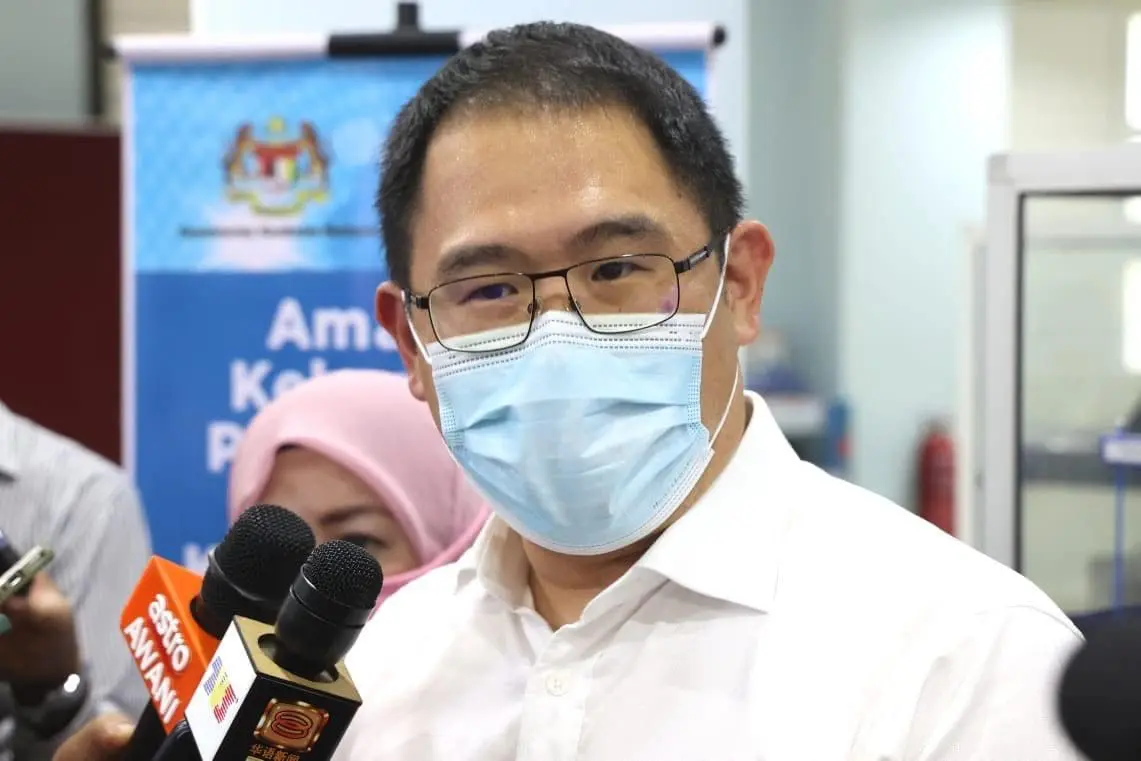 State health and unity committee chairman Ling Tian Soon