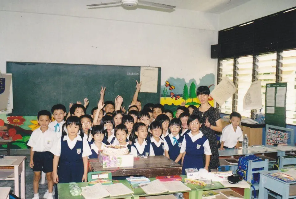 Primary school class photo of Sarah