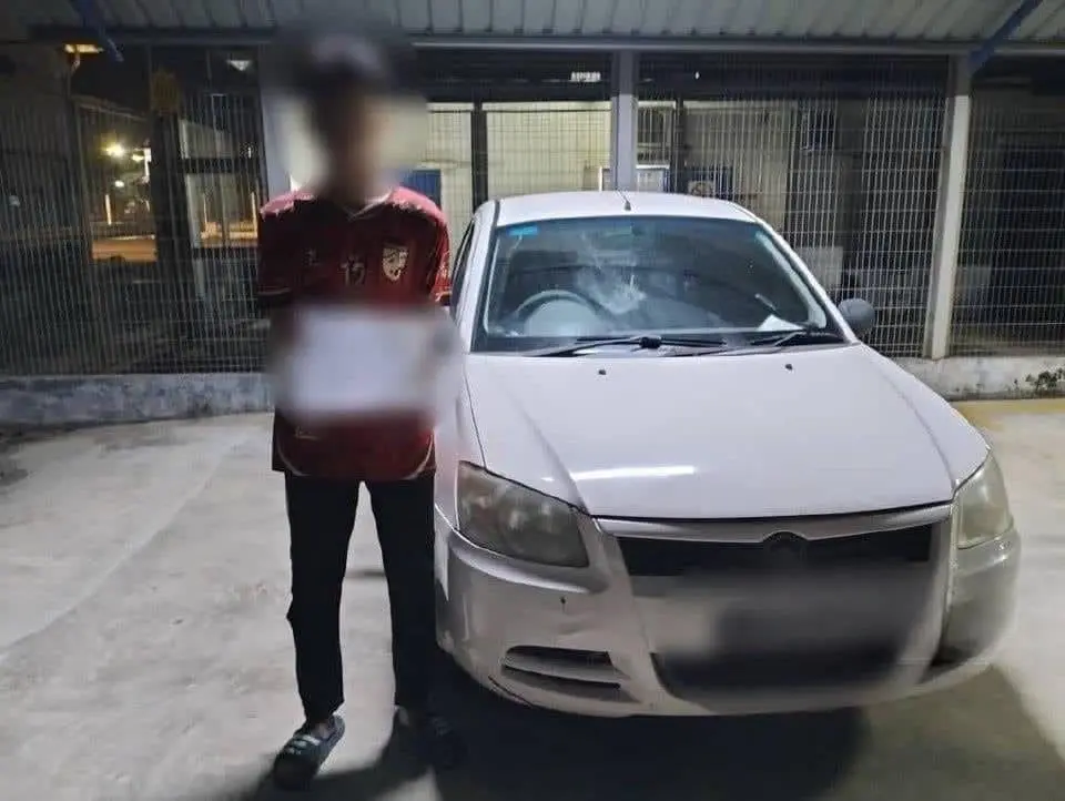 13yo M'sian Teen Drives Against Traffic With 4 Friends Inside Car, Nabbed After 10km Chase
