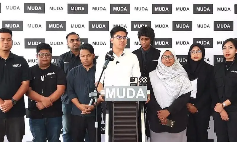 Syed Saddiq for MUDA press conference