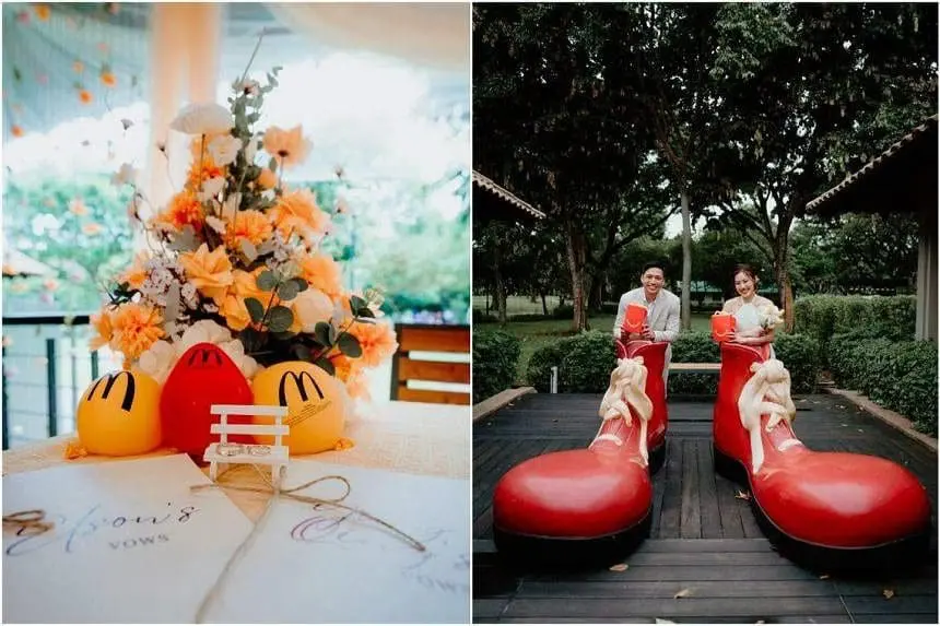 S'porean Couple Spend RM3,200 To Hold Their Wedding At McDonald's