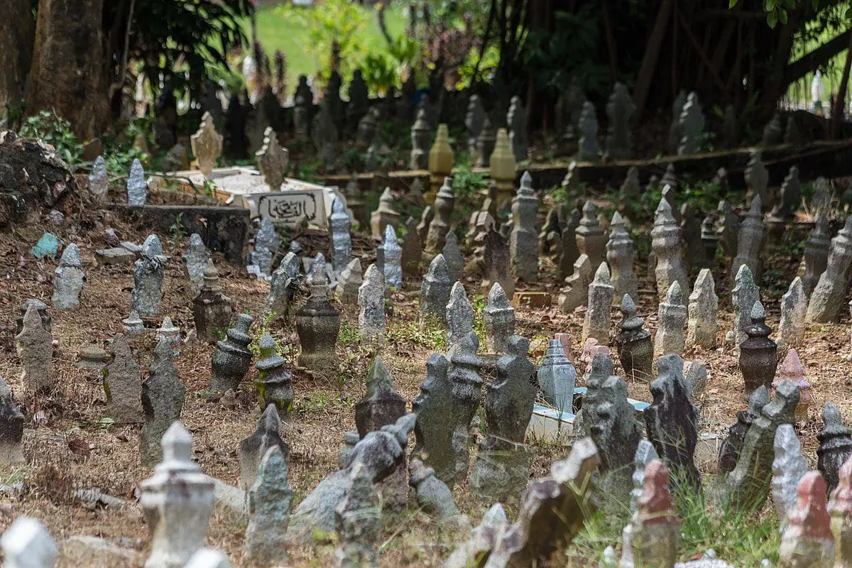 Muslim cemetery in Malaysia