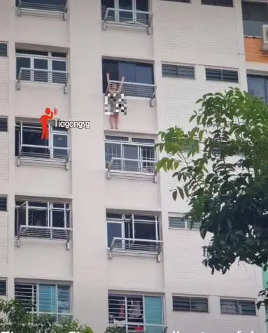 Woman Seen Hanging Naked From 11th Floor Of SG Flat Before Falling To Her Death