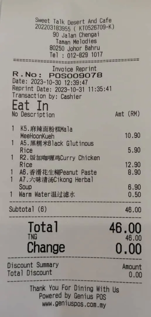 Group Of M'sians Walk Out Without Paying RM46 Bill At Johor Cafe, Owner Urges Them To Come Forward