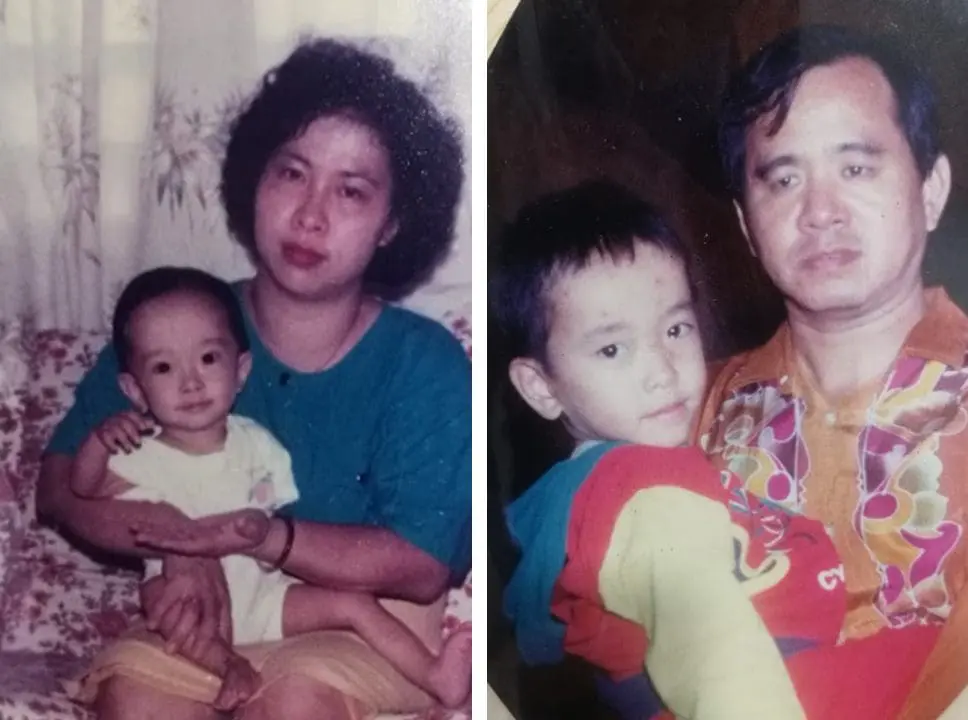 CK Loh and his parents