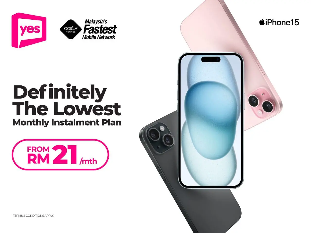 Yes 5G iPhone 15 Poster