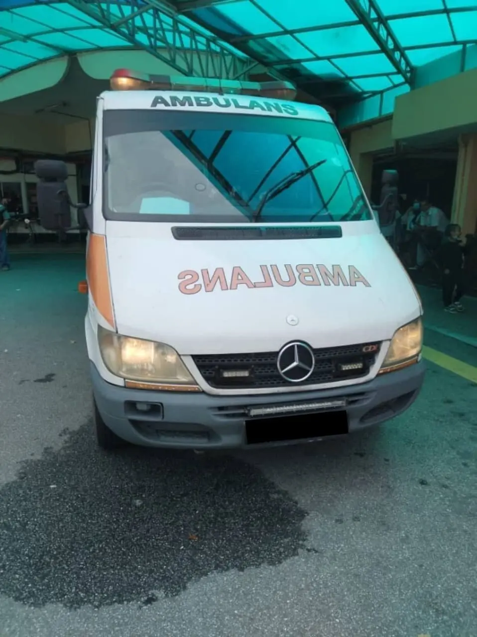 Ambulance in Perak with road tax which expired 13 years ago