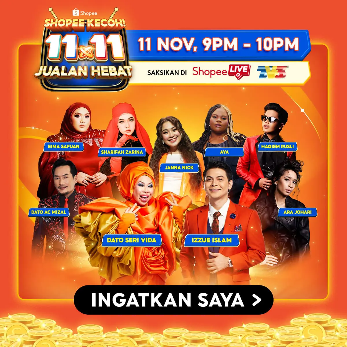 Shopee 11.11 Big Sale 11 Nov Show