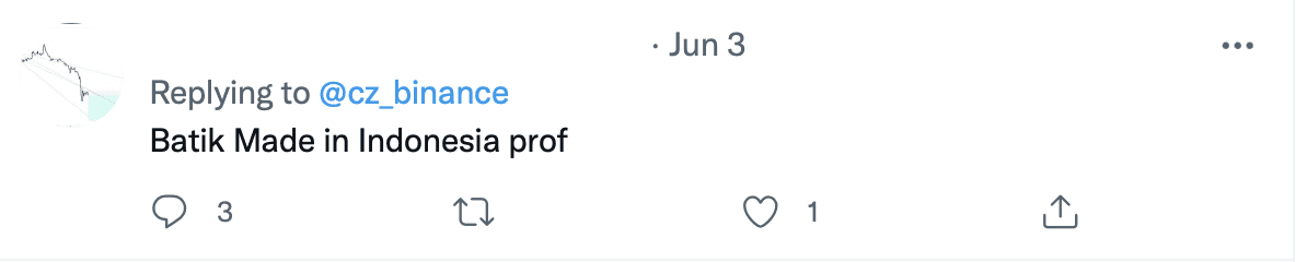 Binance CEO wears batik to visit Malaysia, left netizens from Indonesia unhappy