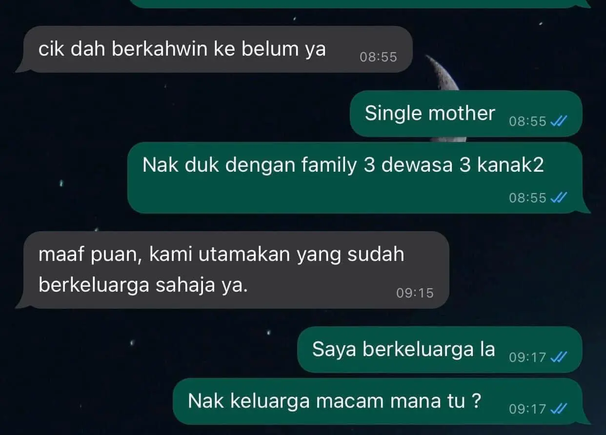 Conversation on WhatsApp application