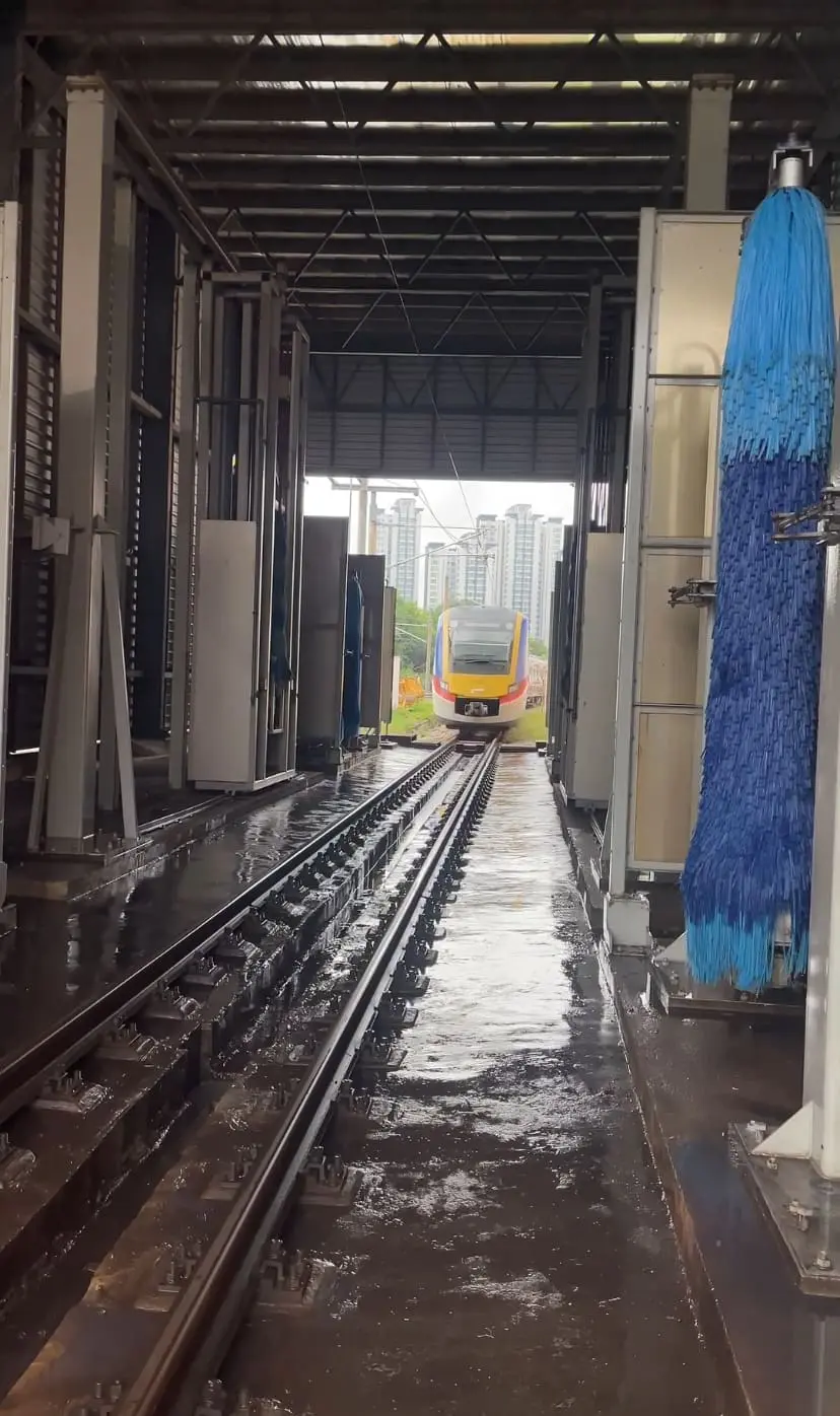 KTM getting ready to be washed