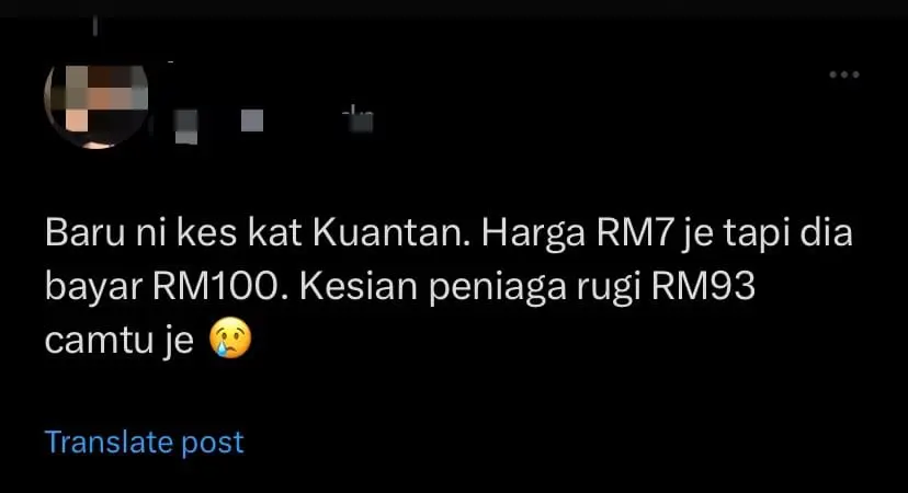 M'sian Seller Nearly Gets Tricked Into Accepting Fake RM50 Note Given By Customer - comment