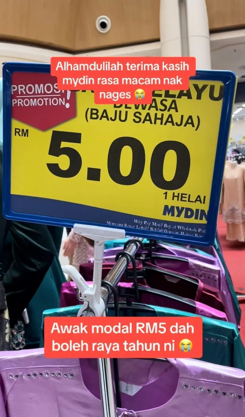 RM5 baju raya from Mydin Meru Ipoh