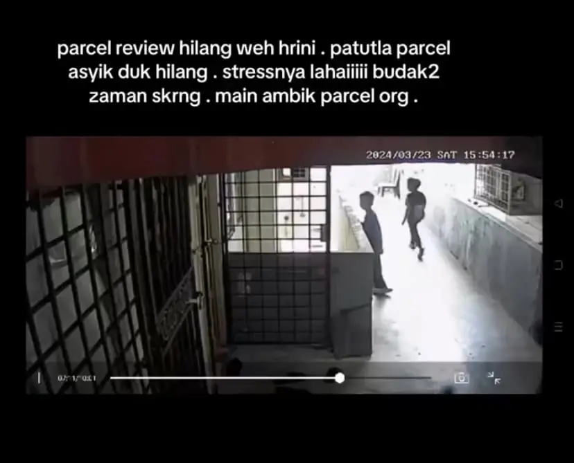 kid steals parcel caught on cctv