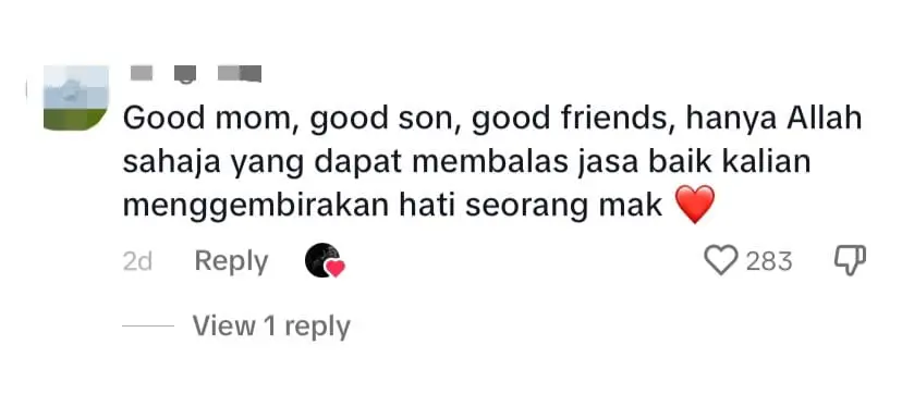 M'sian Man Surprises Mum With Birthday Cake At Her Workplace, Leaves Netizens Touched - comment