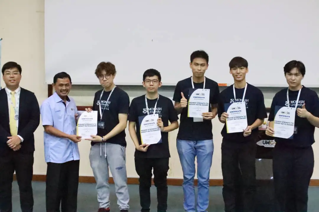 First runner up, second runner up and Best strength-to-weight ratio: Suicide Squad and Monash Bowl (Monash University) 