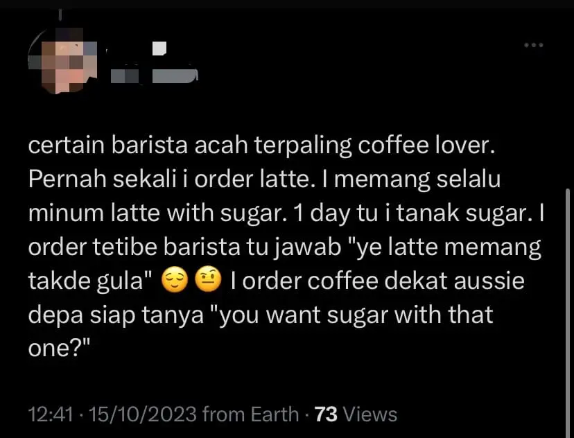 M'sian Claims Starbucks Barista Insisted On Him Speaking Malay Instead Of English - comment