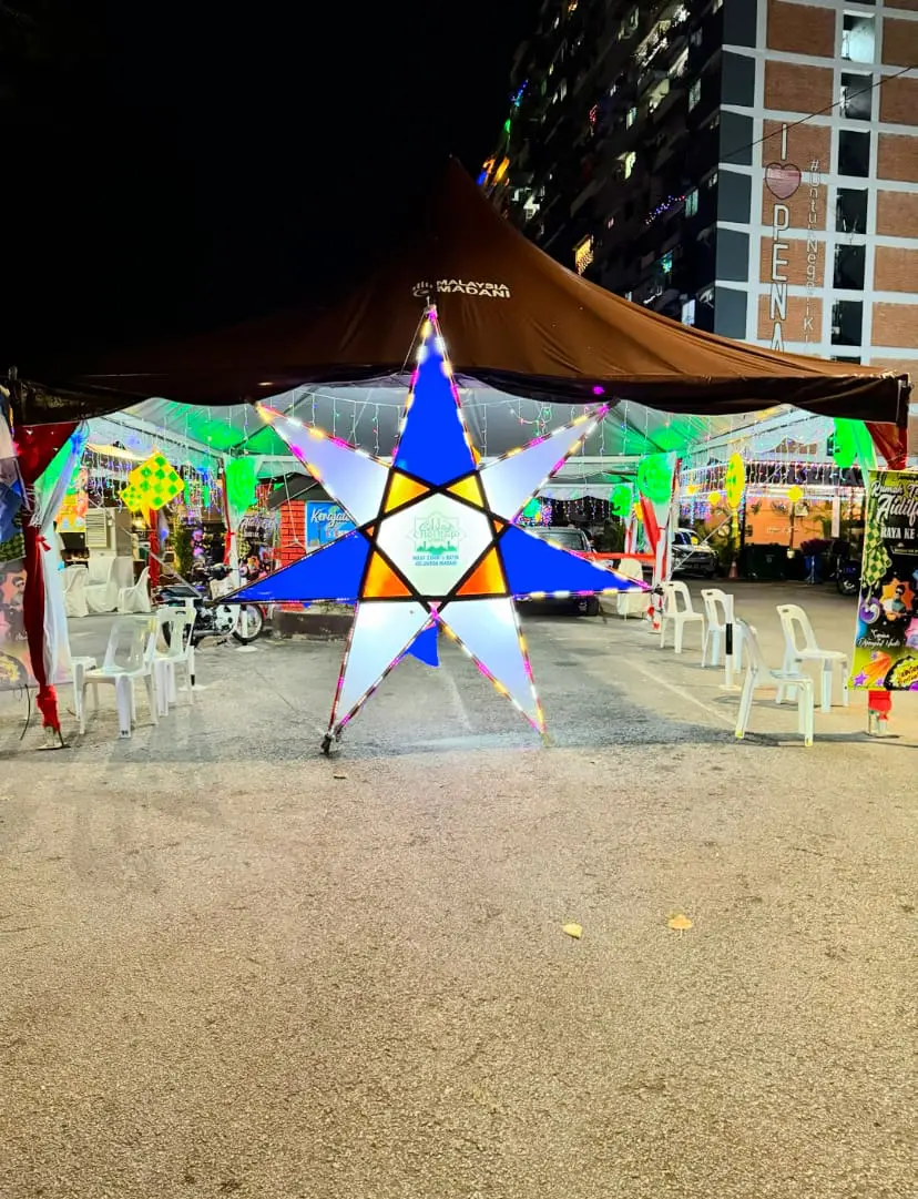 Lucky draw at Flat Kampung Melayu, Penang for Raya 2024