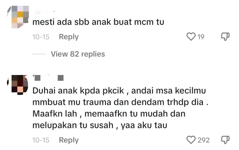 70yo M'sian Man Left In Tears After Son Allegedly Abandons Him At Petrol Station - comment