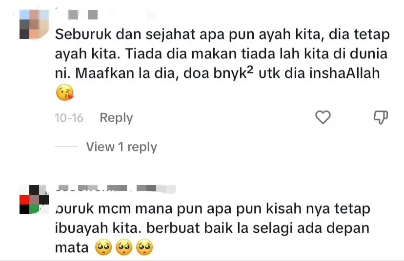 70yo M'sian Man Left In Tears After Son Allegedly Abandons Him At Petrol Station - comment