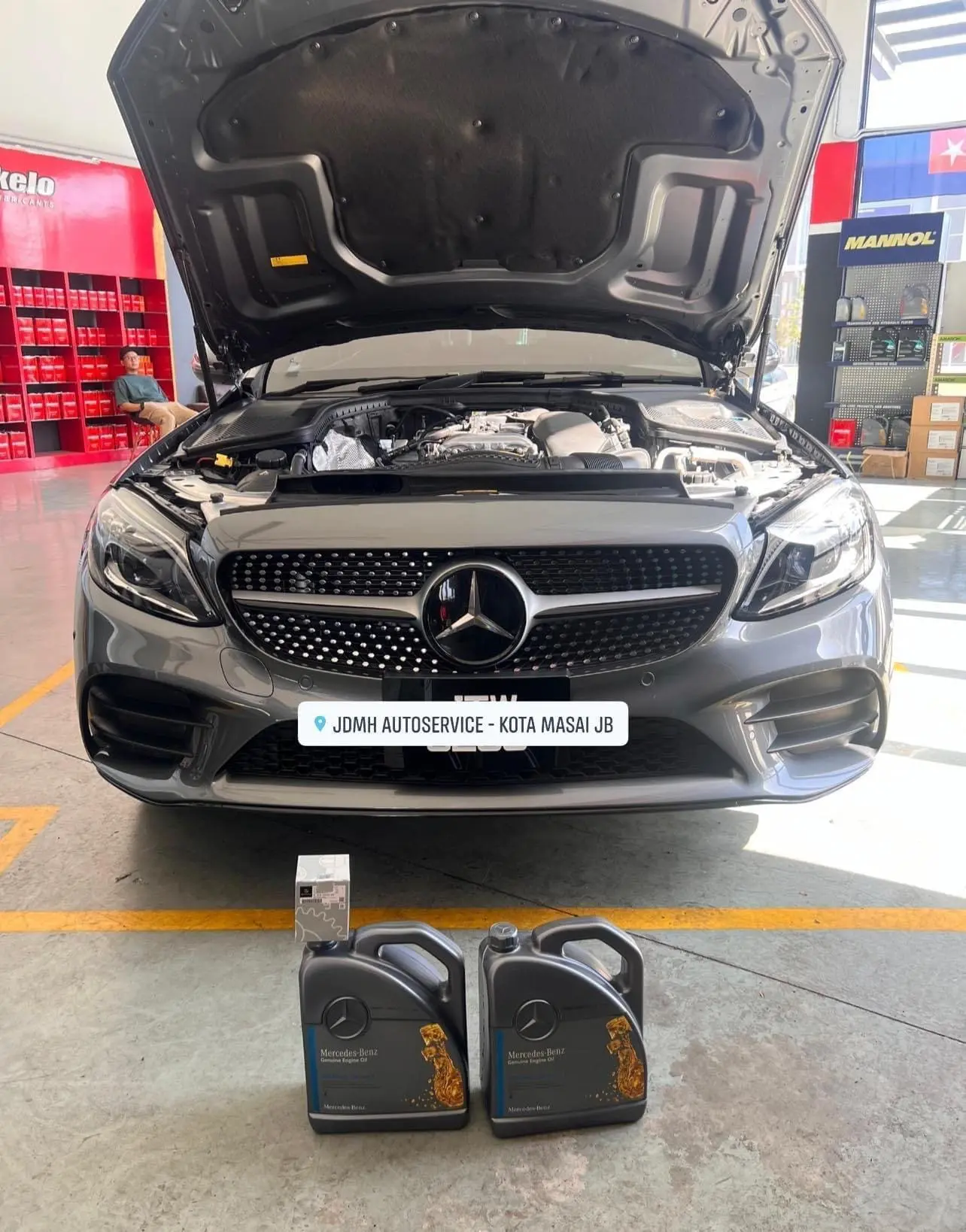 Mercedes at JDMH Autoservice in Masai Johor
