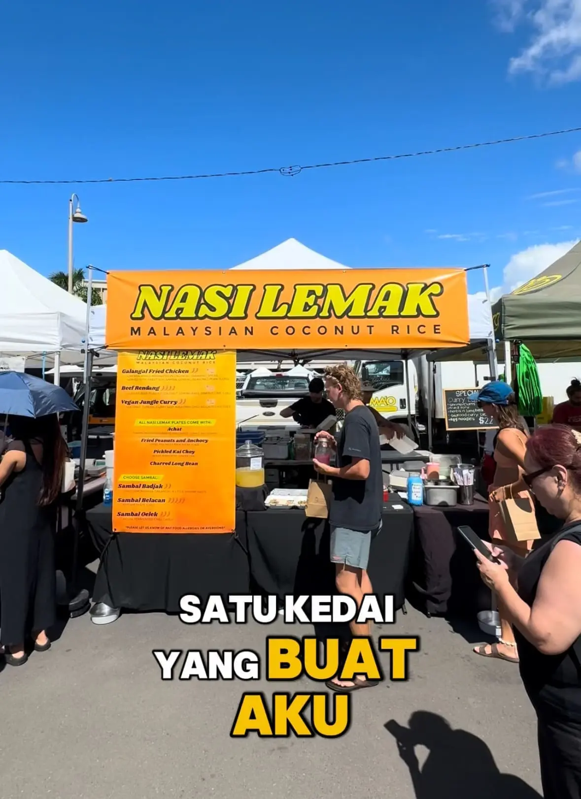 American Chef Serves Up Nasi Lemak With Acar & Pork Floss